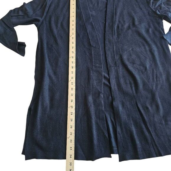 Worthington womens Sz XXL black open split sides  cardigan - Picture 7 of 8